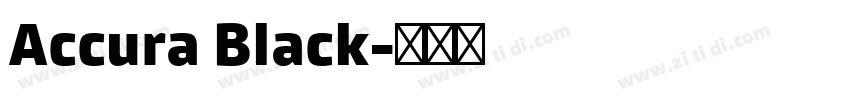 Accura Black字体转换 Accura Black字体转换